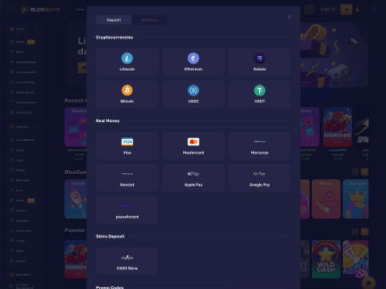 BloxGame Casino cashier