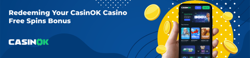 Banner of bonuses and promotions of CasinOK casino