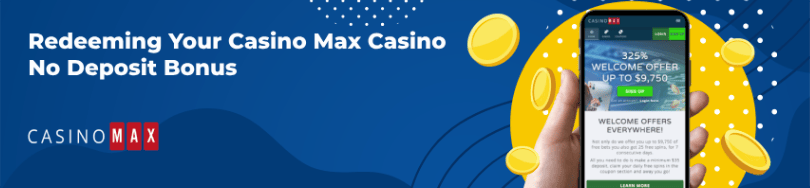 Banner of bonuses and promotions of CasinoMax Casino