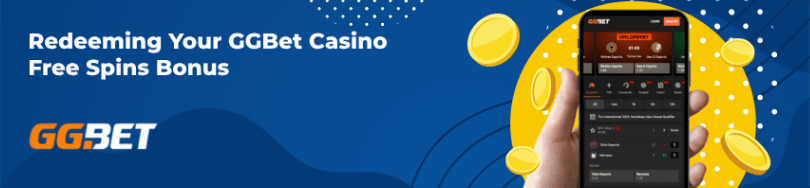 Banner of bonuses and promotions of GGBet casino