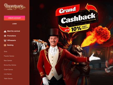 Impressario Casino website
