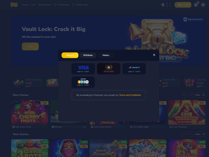 Maxispin Casino cashier
