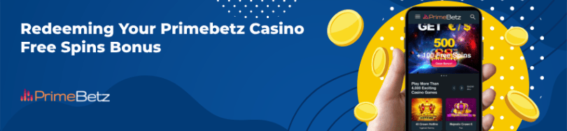 Banner of bonuses and promotions ofย Primebetz Casino