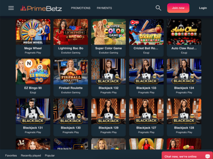 Primebetz Casino software