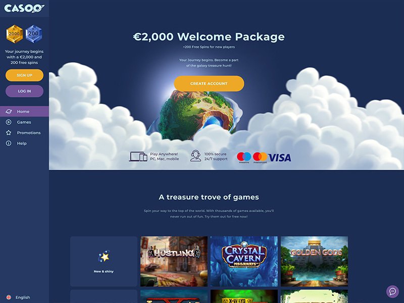 Casoo Casino website
