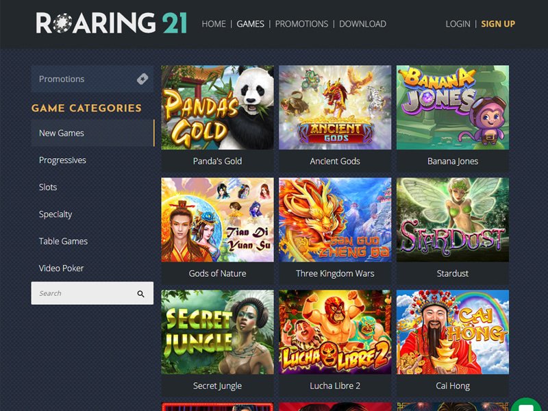 Roaring21 Casino software