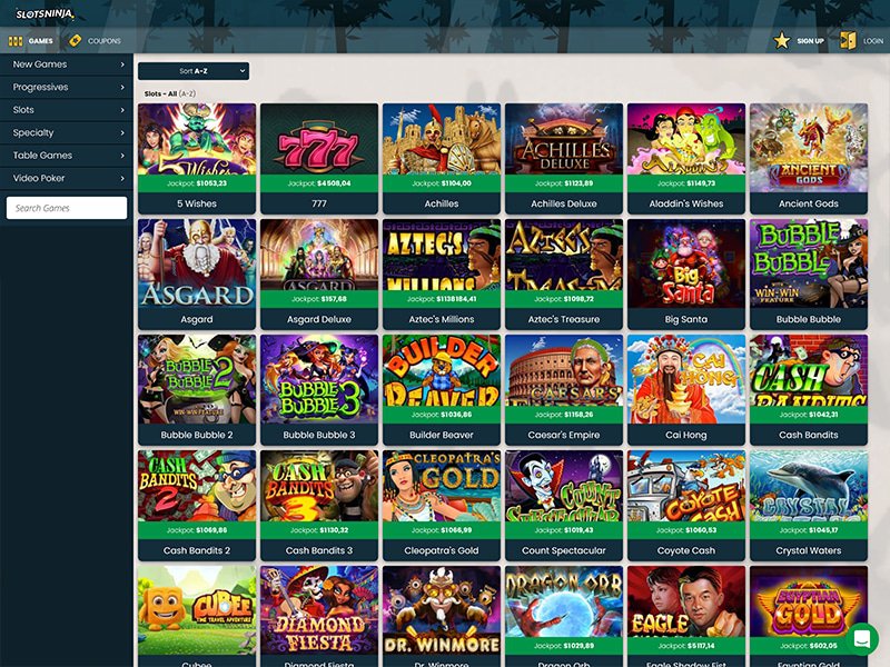 Slotsninja Casino software